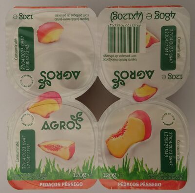 Iogurte com Pedaços de Pêssego