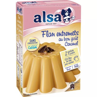 Flan entremets au bon goût caramel 3 sachets