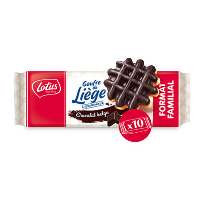LOTUS Gaufre de Liège Format Familial Chocolat 518g (10x1p)