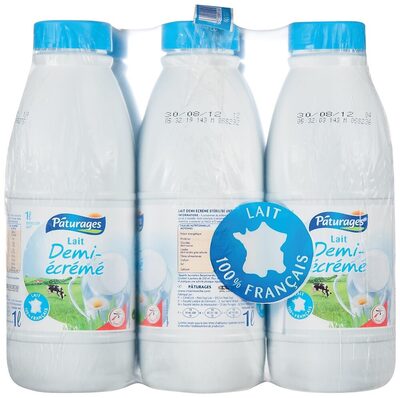 Lait uht 1/2 ecreme bt 1l