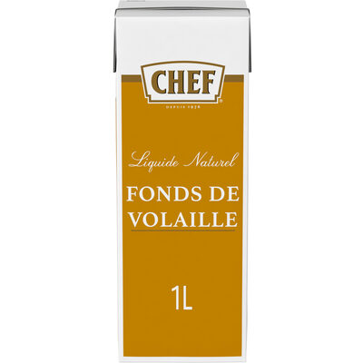 Fonds de Volaille Naturel CHEF Brique de 1L