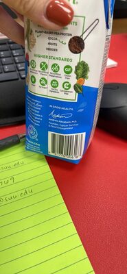 plant protein shake creamy chocolate flavored