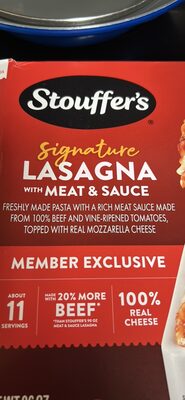 Lasagna with Meat & Sauce